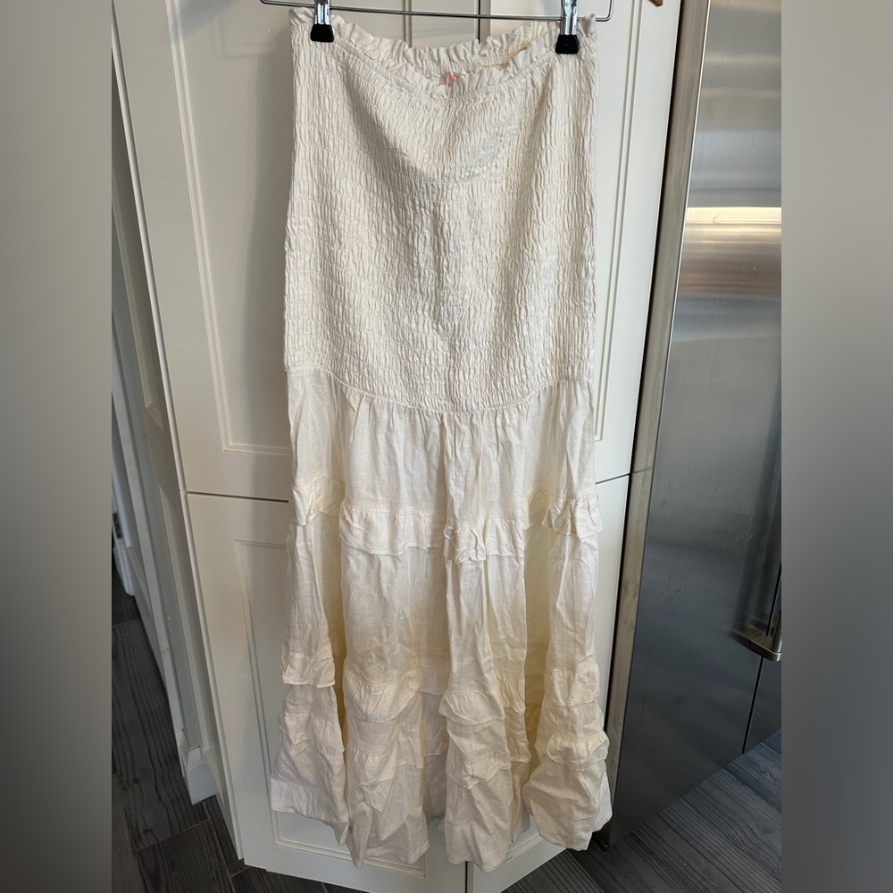 WHITE LINEN 2 PIECE - Picture 3 of 5